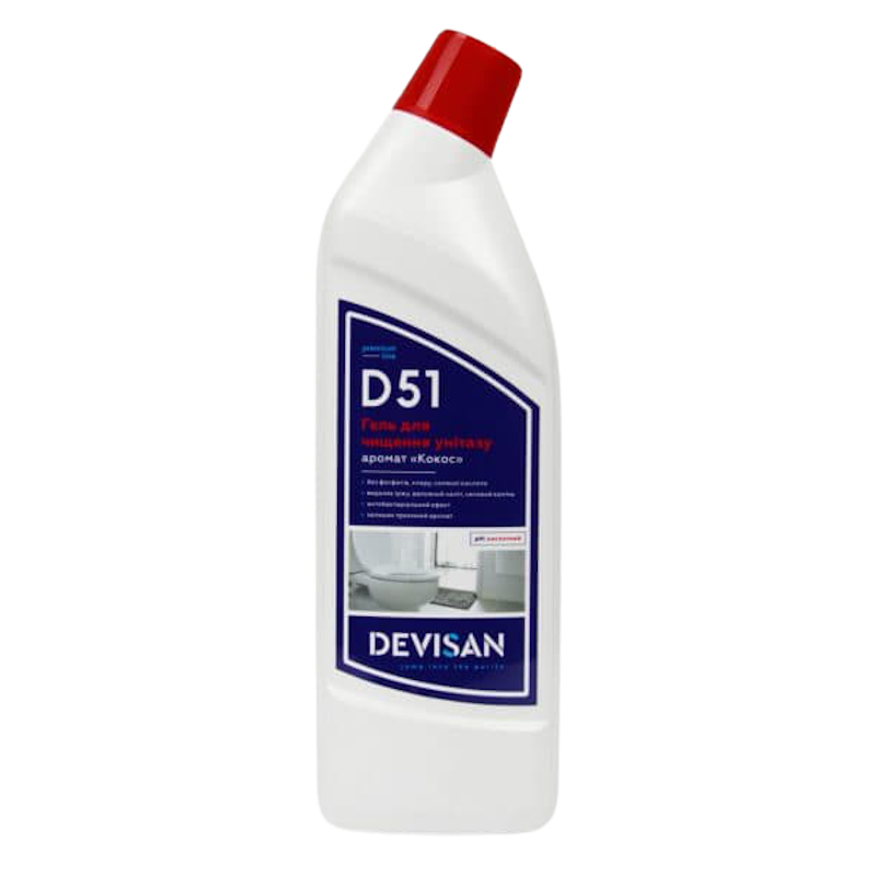 Гель для чищення унітазів DEVISAN, 1000мл